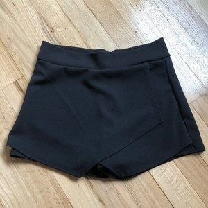 Black envelope skirt